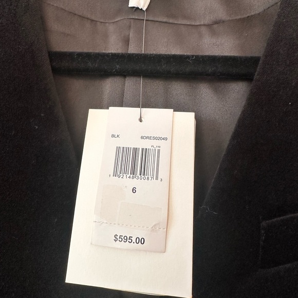 A.L.C. Chelsea Velvet Blazer Dress | Black Gold Button | Size 6 | NWT | Holiday - Picture 8 of 11
